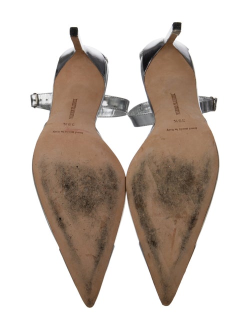 Manolo Blahnik Leather D'Orsay Pumps