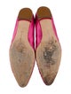 Manolo Blahnik Satin Crystal Embellishments Ballet Flats