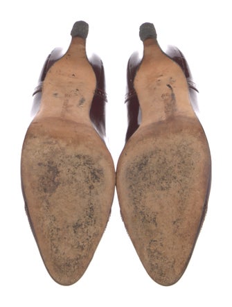 Manolo Blahnik Patent Leather Printed Pumps