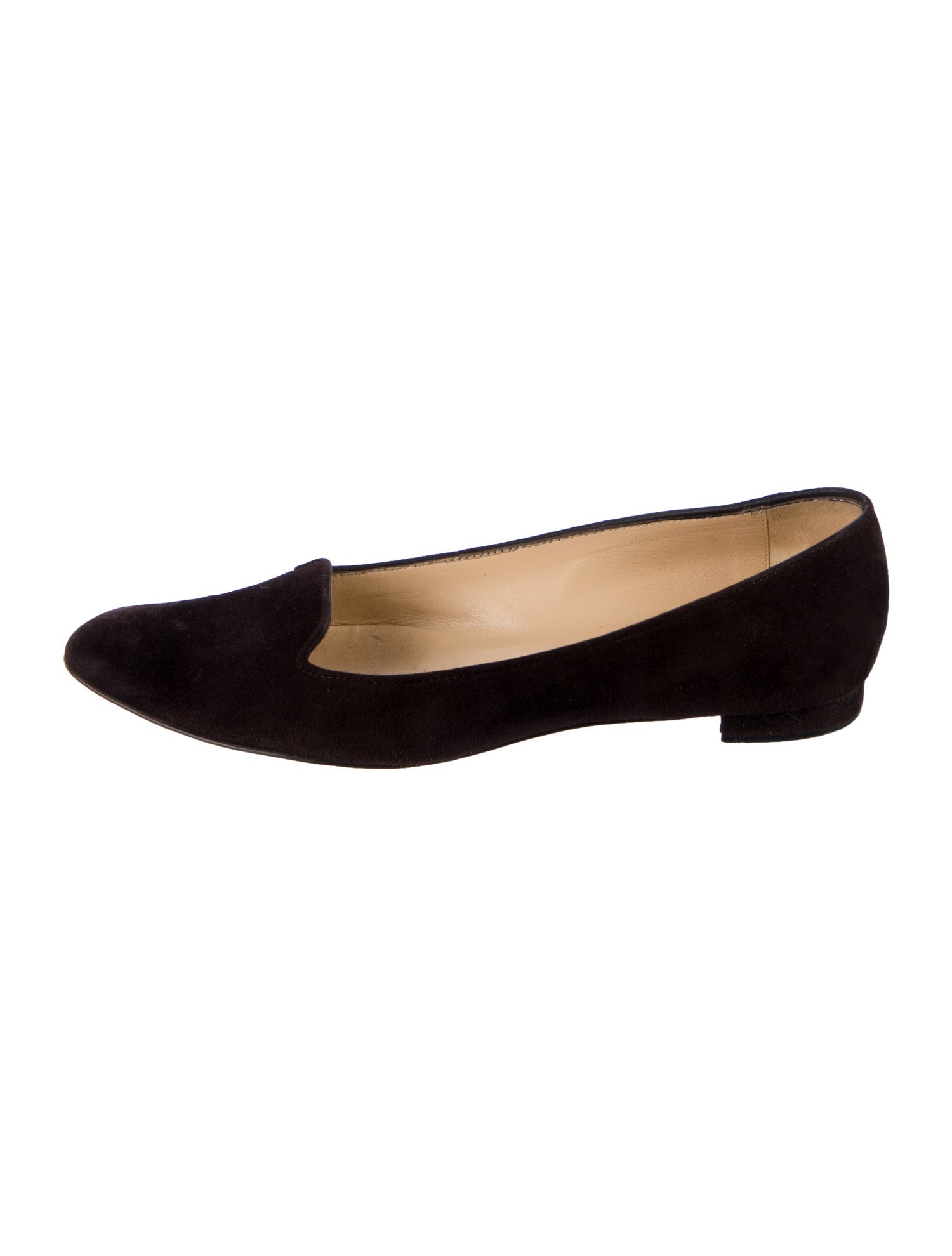Manolo Blahnik Suede Ballet Flats
