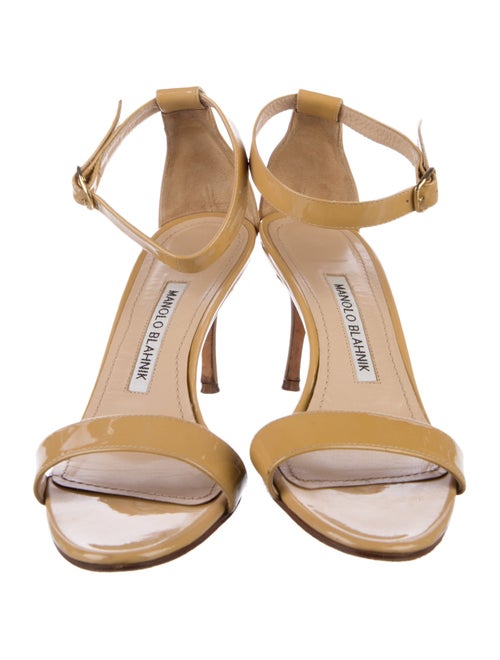 Manolo Blahnik Patent Leather Sandals