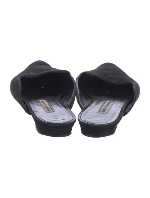 Manolo Blahnik Suede Mules