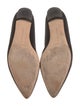 Manolo Blahnik Suede Crystal Embellishments Flats