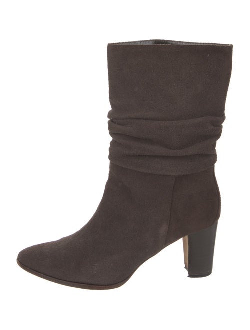 Manolo Blahnik Shushan Suede Slouch Boots