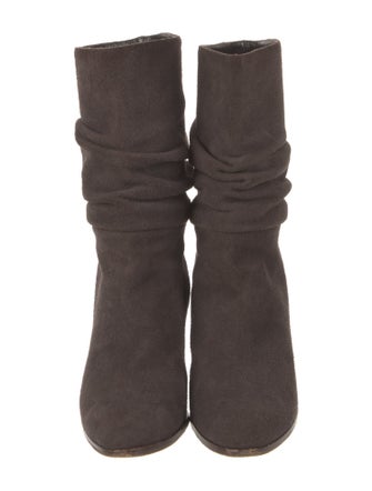 Manolo Blahnik Shushan Suede Slouch Boots