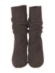 Manolo Blahnik Shushan Suede Slouch Boots