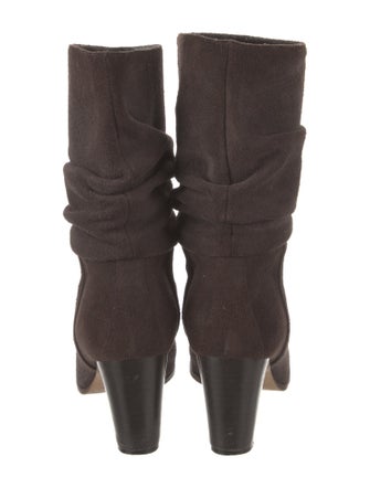 Manolo Blahnik Shushan Suede Slouch Boots