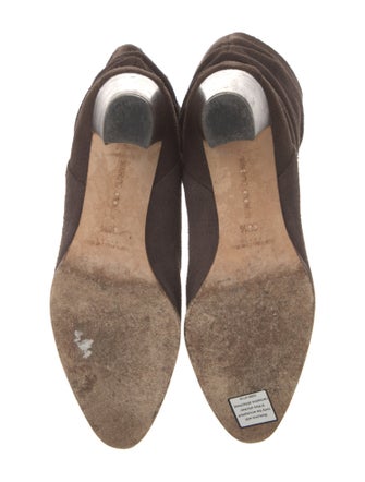 Manolo Blahnik Shushan Suede Slouch Boots