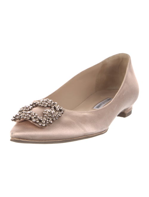 Manolo Blahnik Hangisi Satin Flats