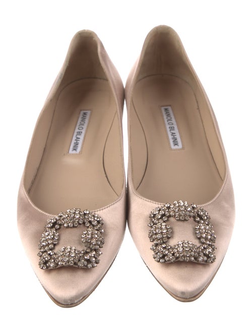 Manolo Blahnik Hangisi Satin Flats
