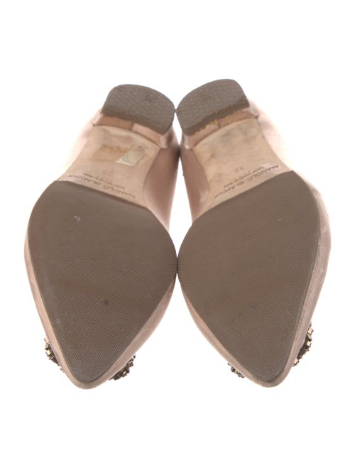 Manolo Blahnik Hangisi Satin Flats