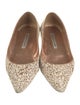 Manolo Blahnik Ponyhair Animal Print Ballet Flats