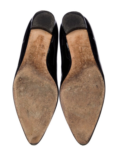 Manolo Blahnik Patent Leather Flats
