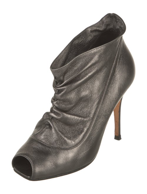 Manolo Blahnik Leather Lace-Up Boots