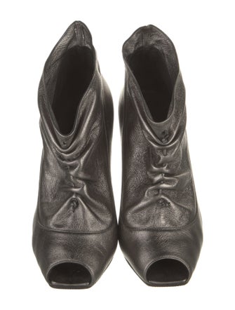 Manolo Blahnik Leather Lace-Up Boots