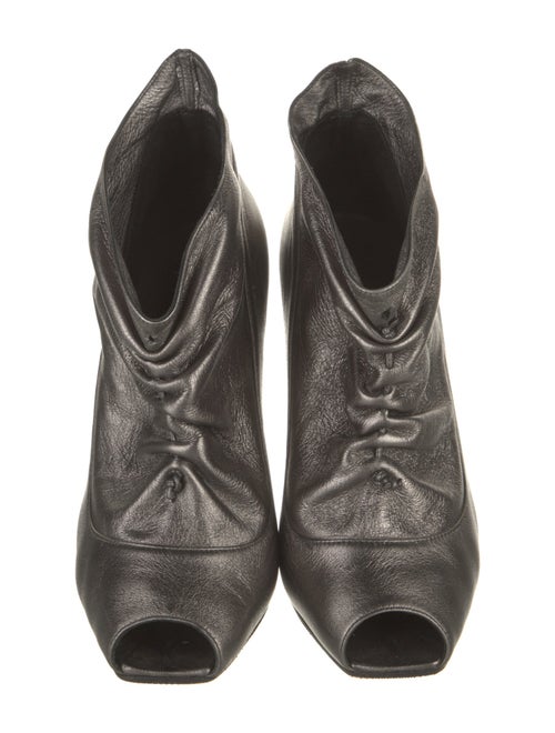 Manolo Blahnik Leather Lace-Up Boots