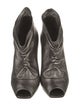 Manolo Blahnik Leather Lace-Up Boots