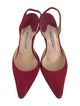 Manolo Blahnik Suede Slingback Pumps