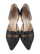 Manolo Blahnik Suede D'Orsay Pumps