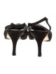 Manolo Blahnik Suede Bow Accents Mules