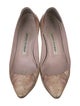 Manolo Blahnik Snakeskin Animal Print Pumps