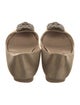 Manolo Blahnik Satin Crystal Embellishments Flats