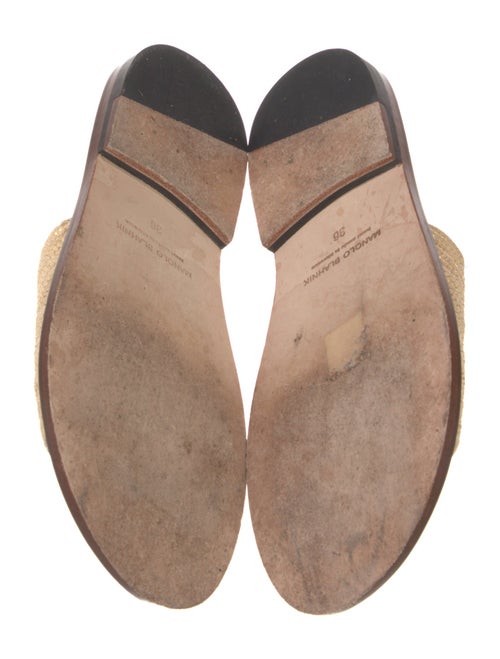 Manolo Blahnik Safina Raffia Slides