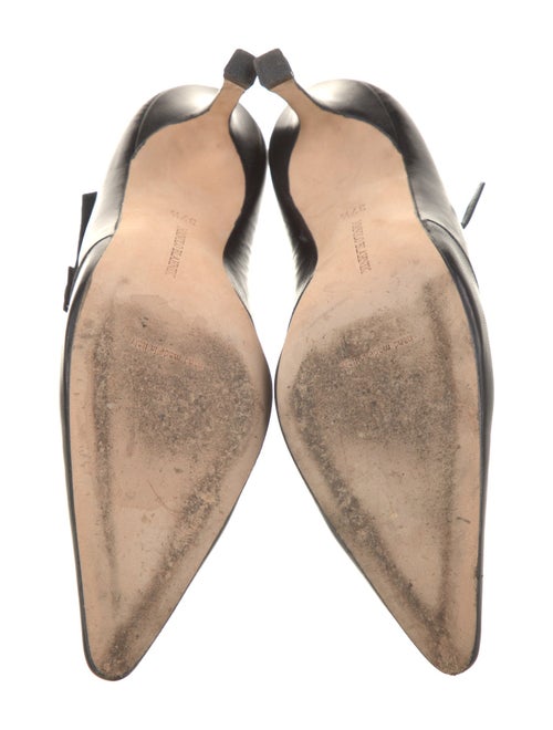 Manolo Blahnik Leather T-Strap Pumps