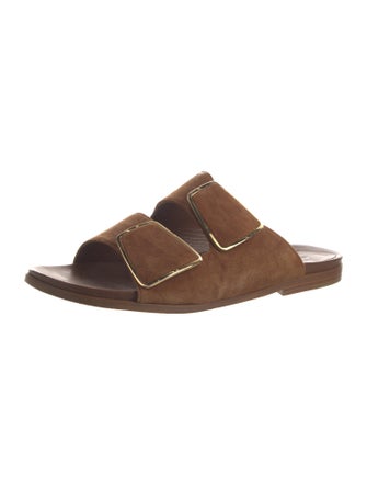 Manolo Blahnik Suede Slides