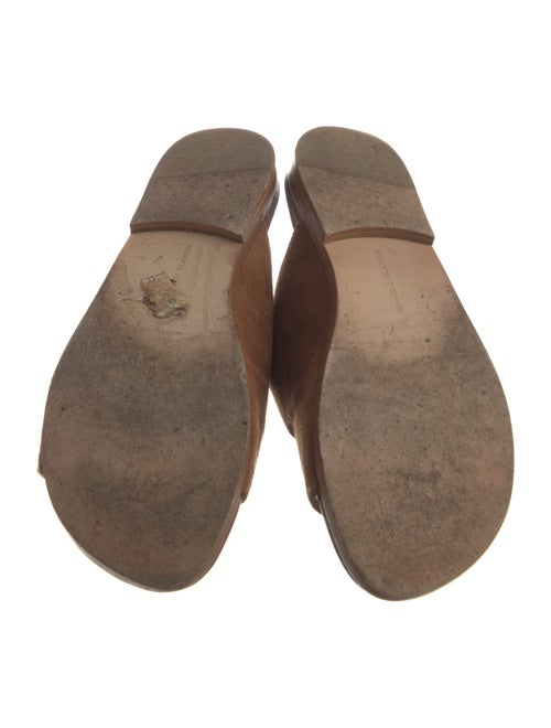 Manolo Blahnik Suede Slides