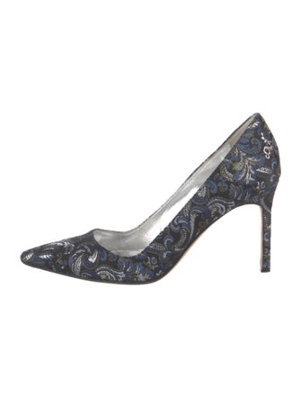 Manolo Blahnik Printed Pumps