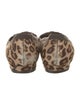 Manolo Blahnik Ponyhair Animal Print Flats