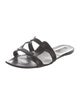 Manolo Blahnik Leather Slides