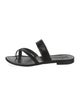 Manolo Blahnik Leather Slides