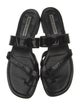 Manolo Blahnik Leather Slides