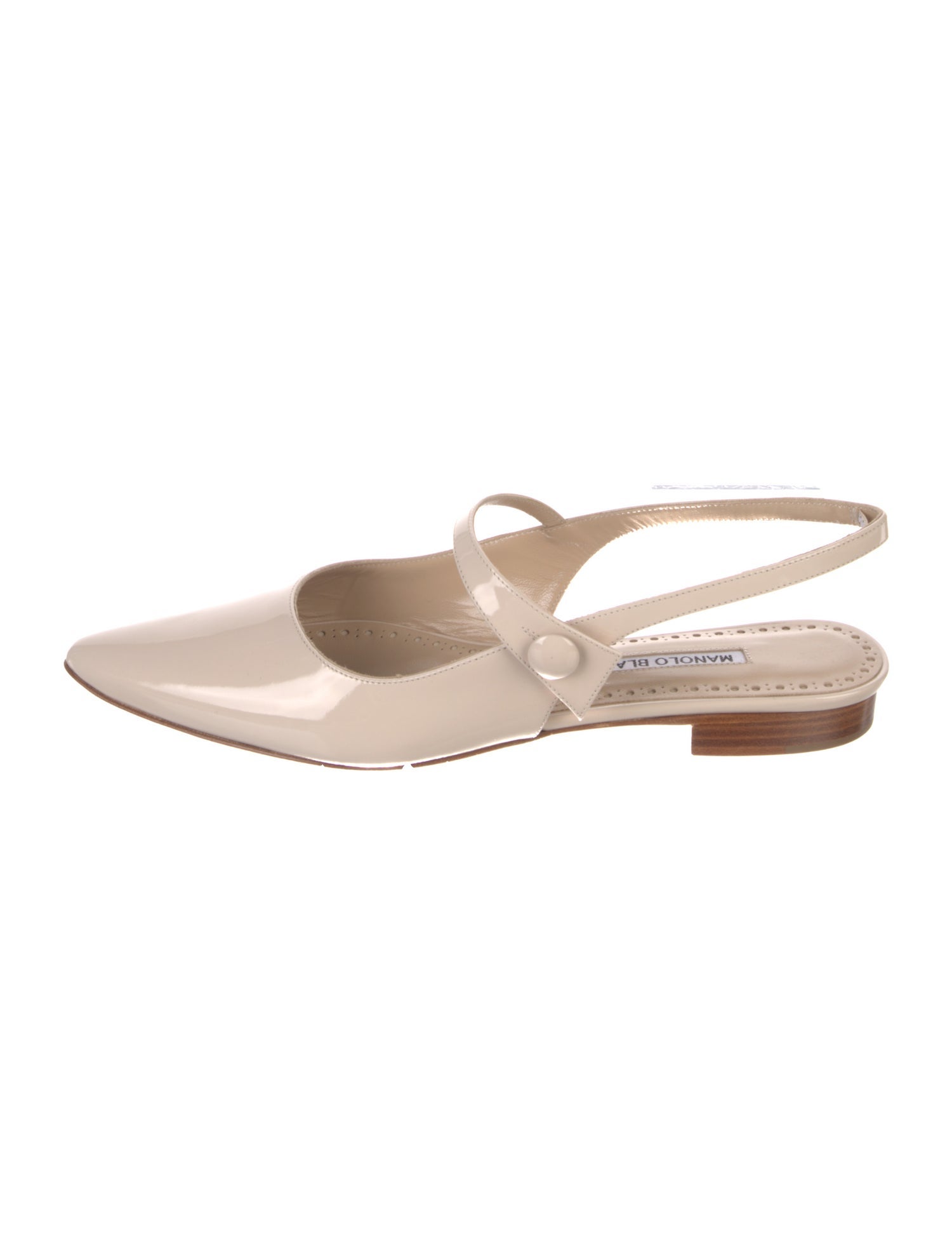 Manolo Blahnik Patent Leather Slingback Pumps