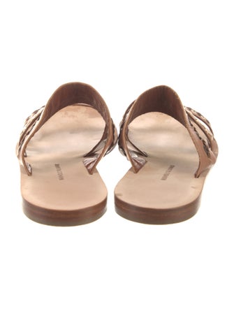Manolo Blahnik Leather Slides