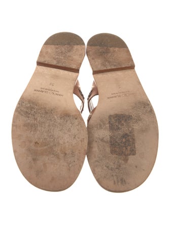 Manolo Blahnik Leather Slides