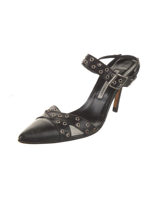 Manolo Blahnik Leather Mules