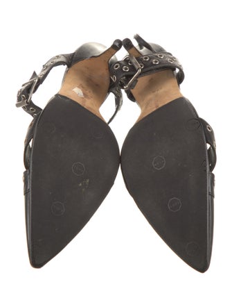 Manolo Blahnik Leather Mules
