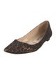 Manolo Blahnik Mesh Animal Print Flats