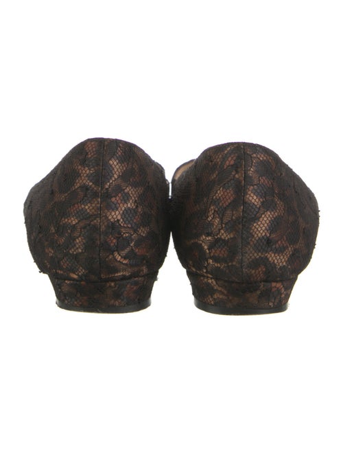 Manolo Blahnik Mesh Animal Print Flats