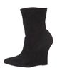 Manolo Blahnik Suede Sock Boots