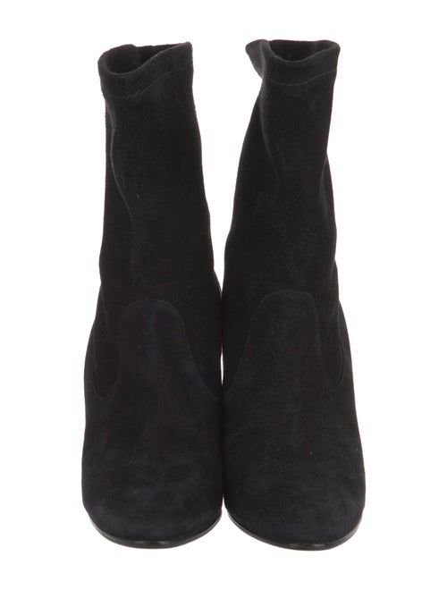 Manolo Blahnik Suede Sock Boots