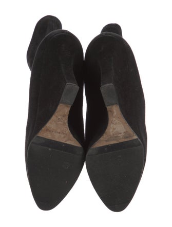 Manolo Blahnik Suede Sock Boots