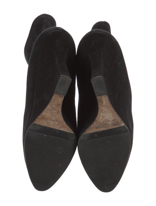 Manolo Blahnik Suede Sock Boots