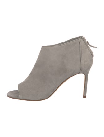 Manolo Blahnik Suede Mules