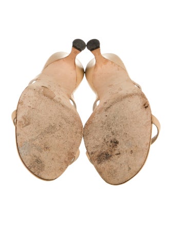 Manolo Blahnik Leather Slides