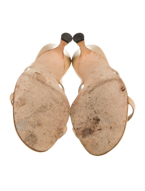 Manolo Blahnik Leather Slides