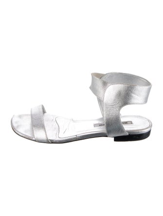 Manolo Blahnik Patent Leather Slides